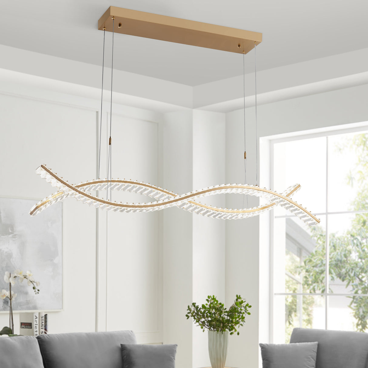 Charlotte Chandelier // Brushed Gold  | Finesse