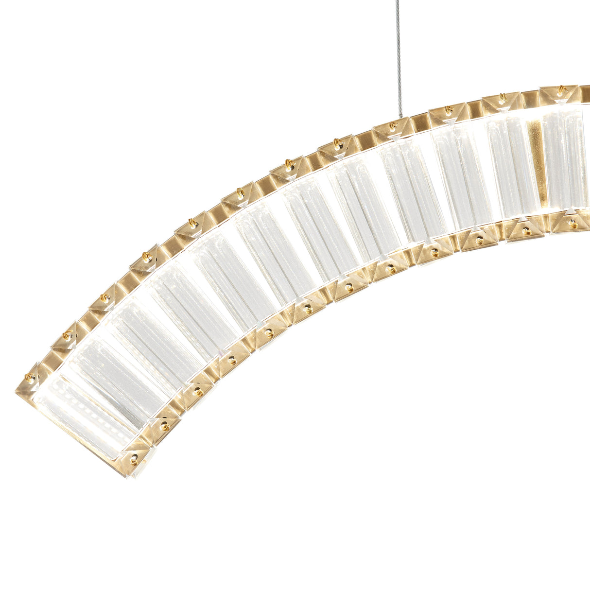 Sanford Triple Chandelier // Brushed Gold  | Finesse - Home Elegance USA