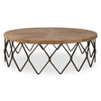 Chain Reaction Wooden Coffee Table - Light Brown by Uttermost - View 1