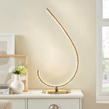 Grace Crystal 16W Table Lamp // Touch & Dimmable (L Gold)  | Finesse