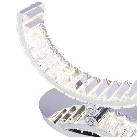 Grace Crystal 16W Table Lamp // Touch & Dimmable (L Chrome)  | Finesse - sold by Home Elegance USA