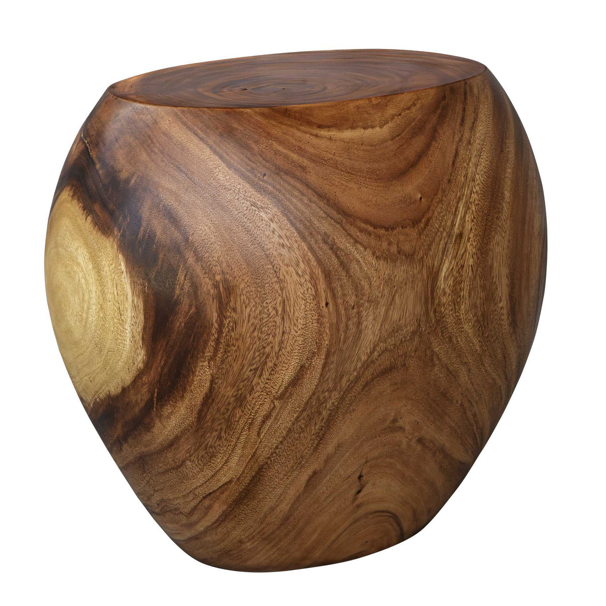 Lomas Solid Wood Accent Stool - Dark Brown by Uttermost - View 2