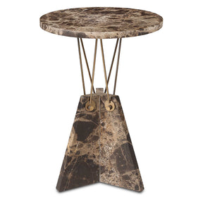 Levitate Marble Accent Table - Dark Brown by Uttermost - View 1