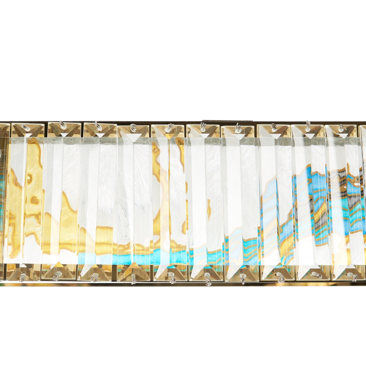 Boeseman's Colorful Chandelier // 1 Tier, Squoval  | Finesse