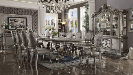 Acme - Versailles Dining Table 66820 Antique Platinum Finish