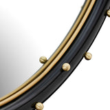 Helia Round Mirror - Black by Uttermost - View 5