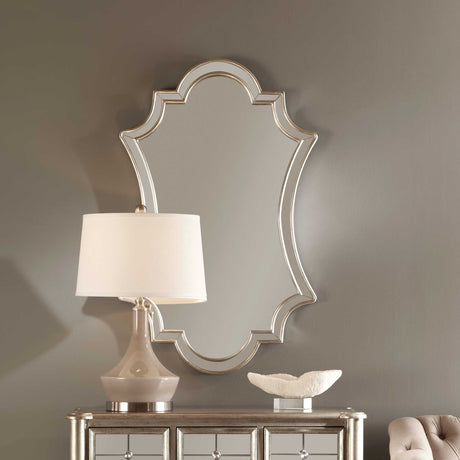 Elara Wall Mirror - Silver by Uttermost - View 3