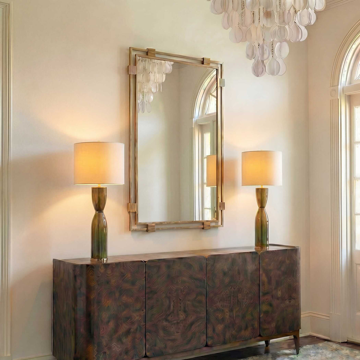 Elsher Mirror - Gold by Uttermost - View 2