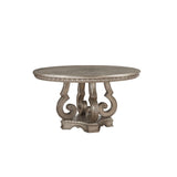 Acme - Northville Dining Table 66915 Antique Silver Finish