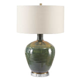 Elva Table Lamp Emerald - Green / Beige by Uttermost - View 1