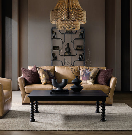 Fairfax Stationary Sofa - Light Brown by Hooker Furniture - View 4