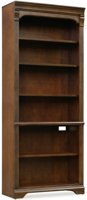 Brookhaven Tall Bookcase - Dark Brown by Hooker Furniture - View 1