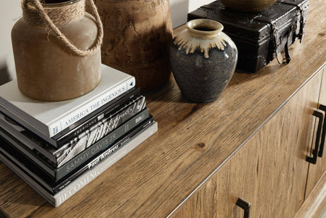 Big Sky Media Console in Vintage Natural Hickory Finish – Hooker Furniture