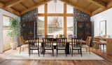 Big Sky Trestle Dining Table With 2 - 20In Leaves | Hooker - 6700 - 75200 - 80 - Home Elegance USA - 3