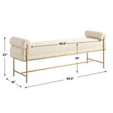 Bolster Bench - White by Uttermost - View 7