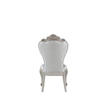 Acme - Gorsedd Side Chair (Set-2) 67442 Cream Fabric & Golden Ivory Finish