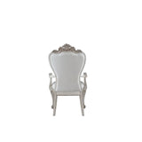 Acme - Gorsedd Arm Chair (Set-2) 67443 Cream Fabric & Golden Ivory Finish