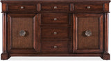 Hooker Furniture Casual Dining Charleston Two Door-Six Drawer Buffet - Home Elegance USA