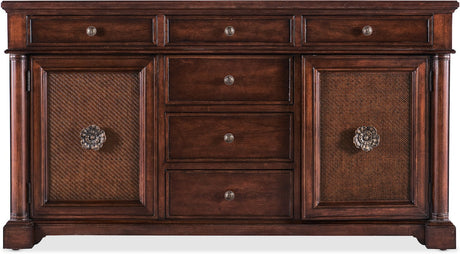 Hooker Furniture Casual Dining Charleston Two Door-Six Drawer Buffet - sold by Home Elegance USA