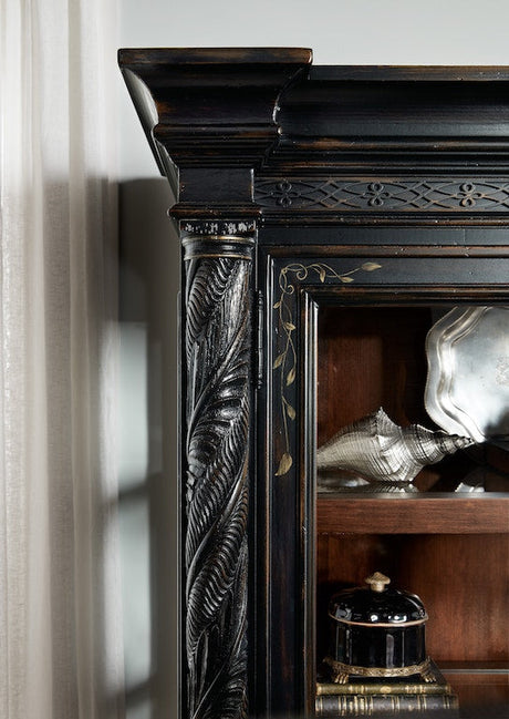 Charleston Display Cabinet Black Cherry – Hooker Furniture - sold by Home Elegance USA