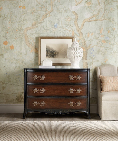 Charleston 3-Drawer Accent Chest in Black Cherry – Hooker Furniture - sold by Home Elegance USA