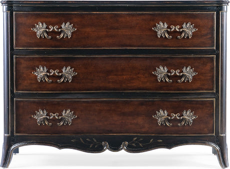 Charleston 3-Drawer Accent Chest in Black Cherry – Hooker Furniture - sold by Home Elegance USA