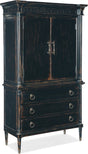 Hooker Furniture Charleston Jewelry Armoire – Black Cherry Traditional Storage Cabinet - sold by Home Elegance USA