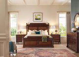 Charleston Panel Bed by Hooker Furniture in Maraschino Cherry & Cane Panels