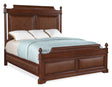 Charleston Panel Bed by Hooker Furniture in Maraschino Cherry & Cane Panels
