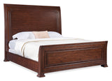 Charleston King Sleigh Bed - Dark Brown | Hooker Furniture