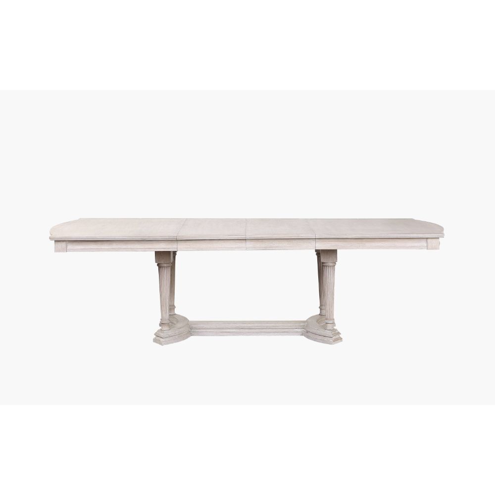 Acme - Wynsor Dining Table 67530 Antique White Finish