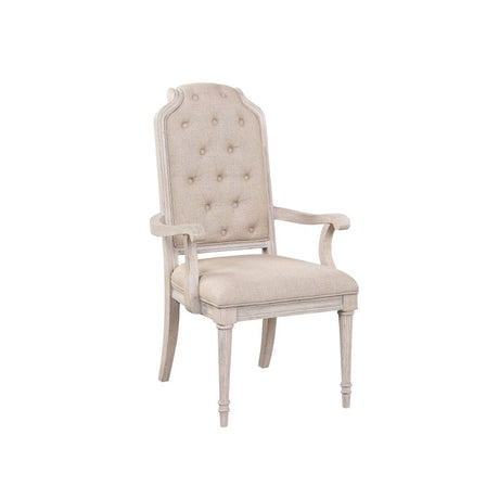 Acme - Wynsor Arm Chair (Set-2) 67533 Antique White Finish