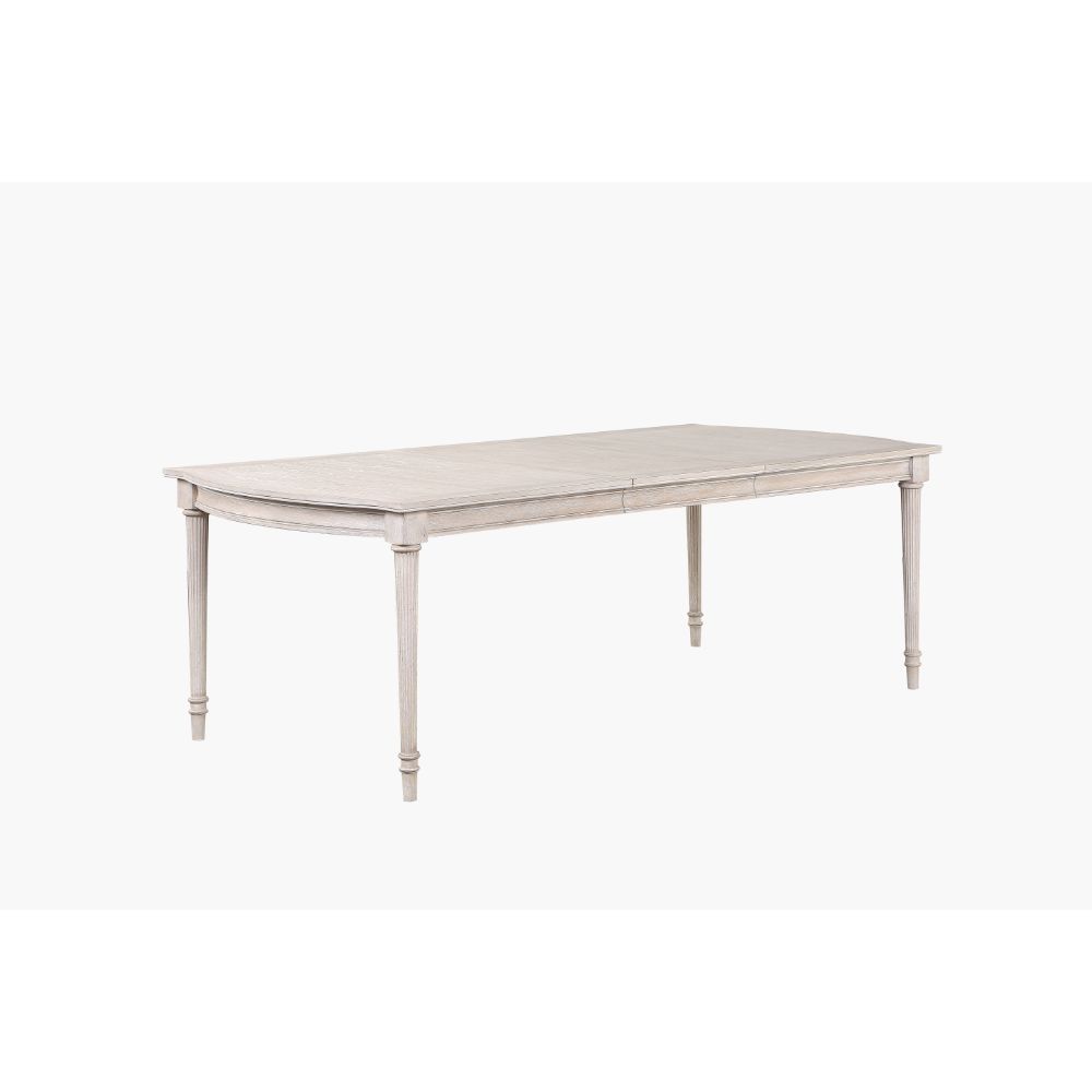 Acme - Wynsor Dining Table 67540 Antique White Finish