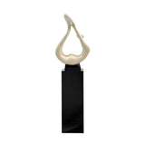 Yoga Floor Sculpture // White with Black Base  | Finesse
