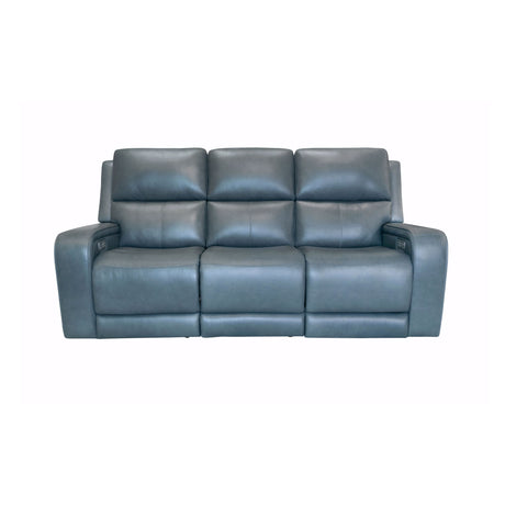 Oasis Power Reclining Sofa With Power Headrests, Lumbar, Heat & Massage - Storm | Flexsteel