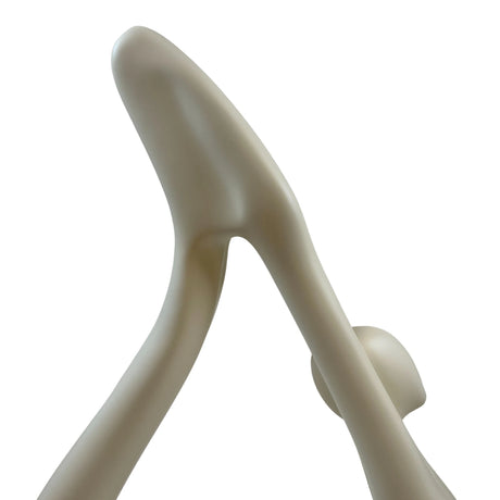 Yoga Floor Sculpture // White with Black Base  | Finesse - sold by Home Elegance USA