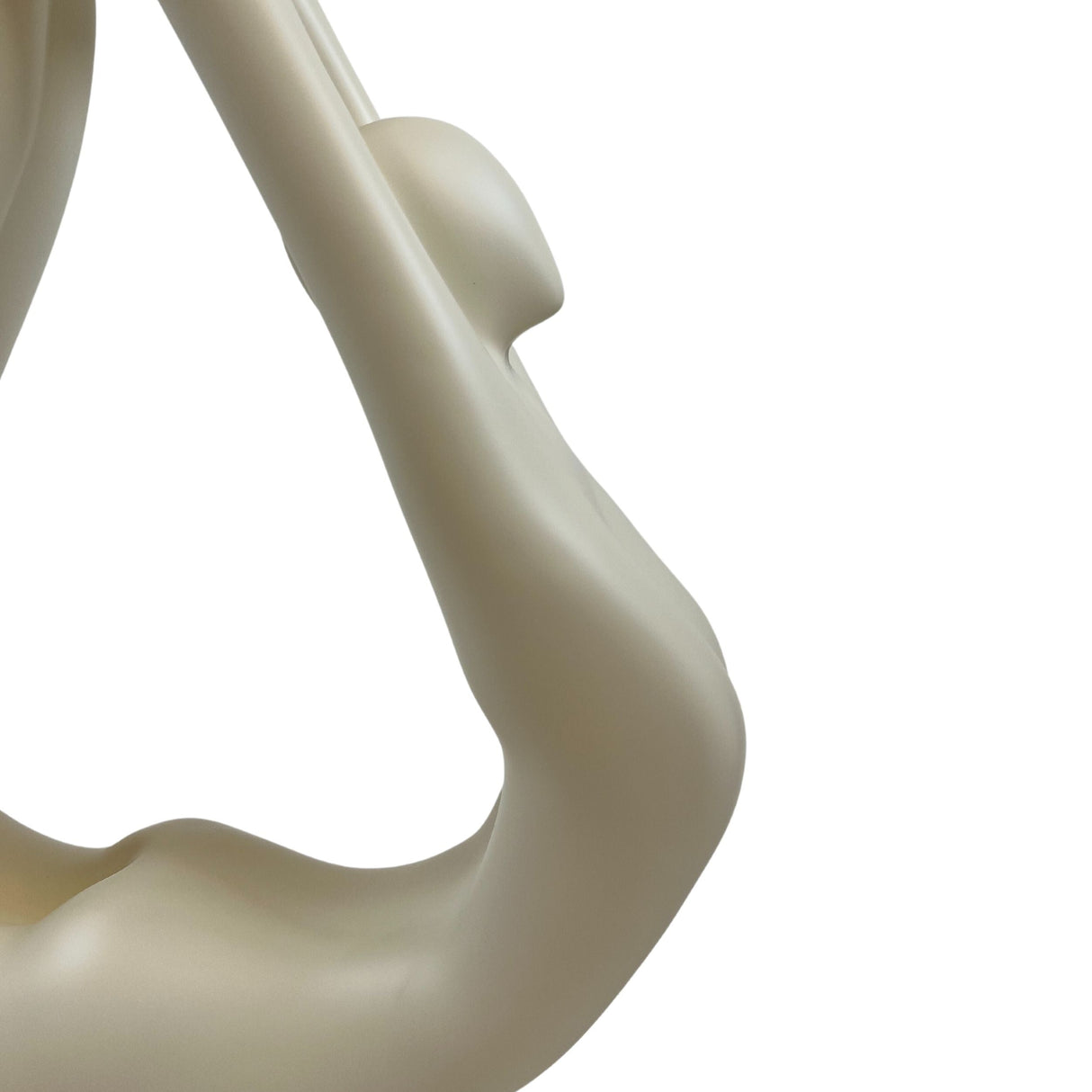Yoga Floor Sculpture // White with Black Base  | Finesse