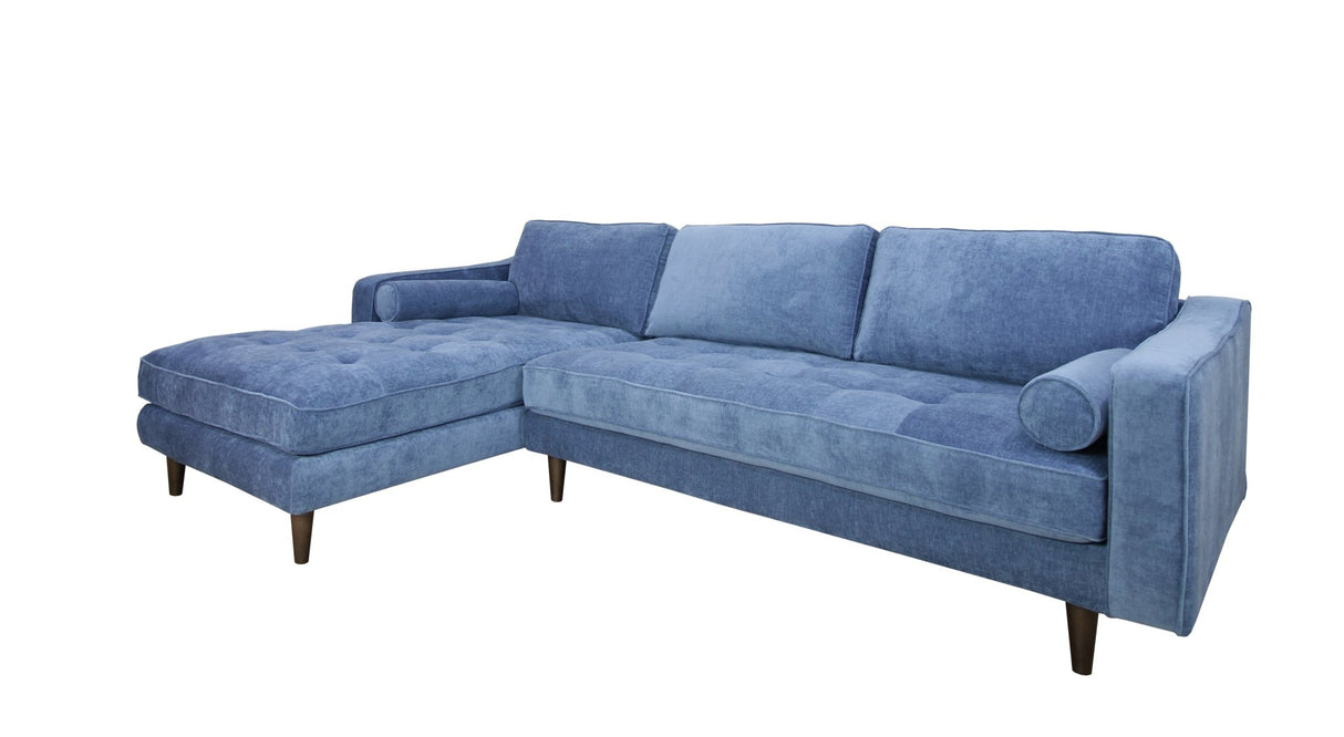 ANDERSON LAF SECTIONAL - DENIM BLUE | Home Elegance USA