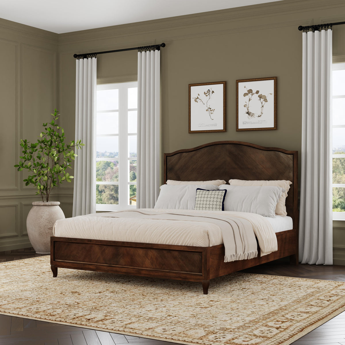 Bellevue King Bed - Whiskey Brown | Flexsteel