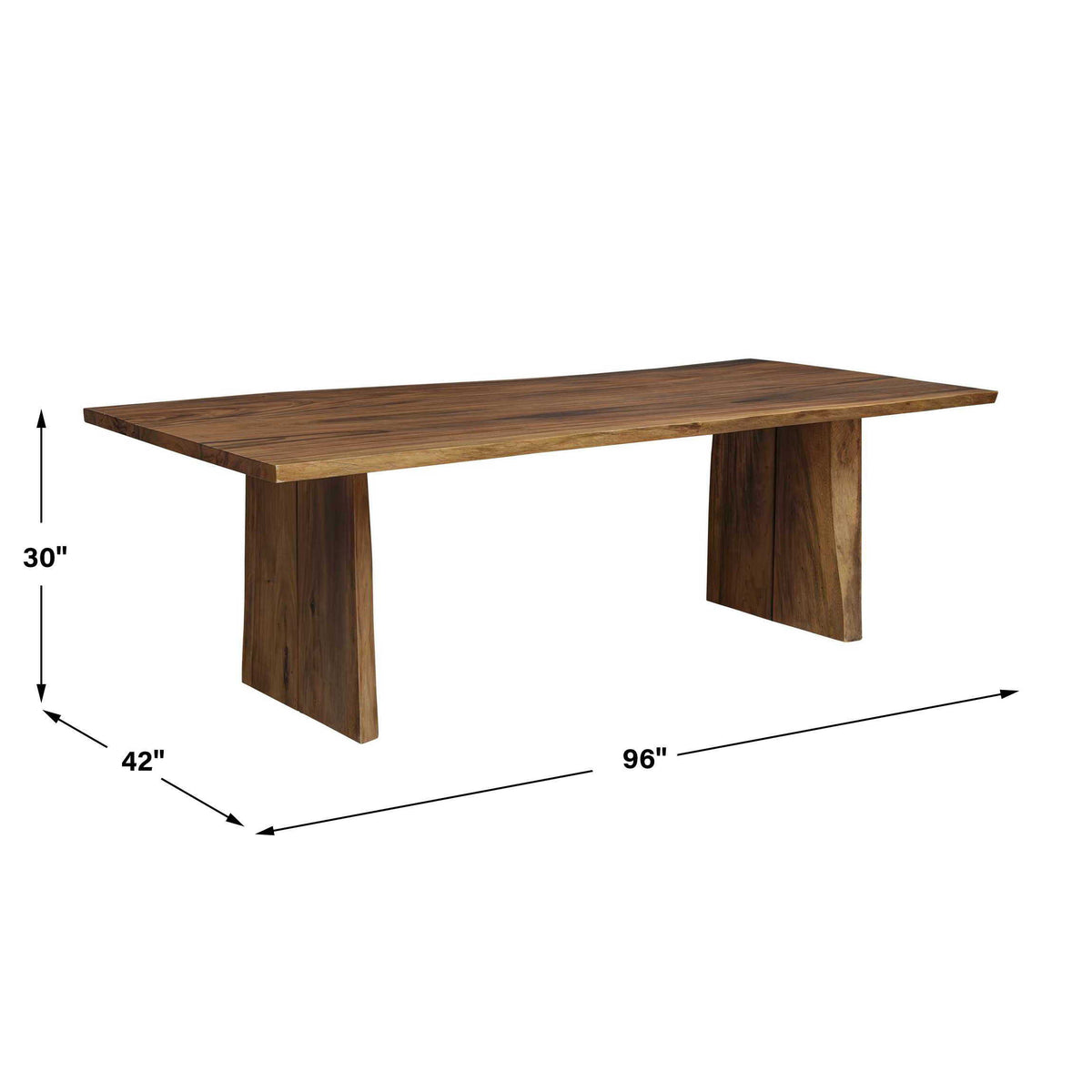 Glenmore Wood Dining Table Woodtone - Dark Brown by Uttermost - View 6