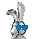 Sitting Rabbit with Blue Tie and Glasses  | Finesse