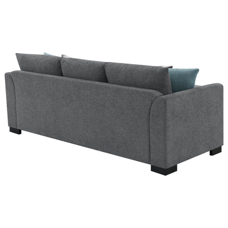 Pacheco Grey Upholstered Sleeper Sectional Chaise Sofa - sold by Home Elegance USA