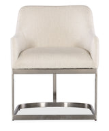 Modern Mood Upholstered Arm Chair With Metal Base - Beige by Hooker Furniture - View 6
