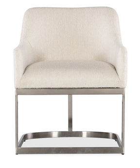 Modern Mood Upholstered Arm Chair With Metal Base - Beige by Hooker Furniture - View 6