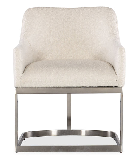 Modern Mood Upholstered Arm Chair With Metal Base - Beige by Hooker Furniture - View 6