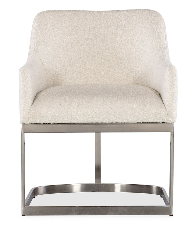 Modern Mood Upholstered Arm Chair With Metal Base - Beige by Hooker Furniture - View 6