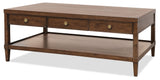 Cashiers Rectangle Coffee Table Chestnut - Dark Brown by Hooker Furniture - View 2