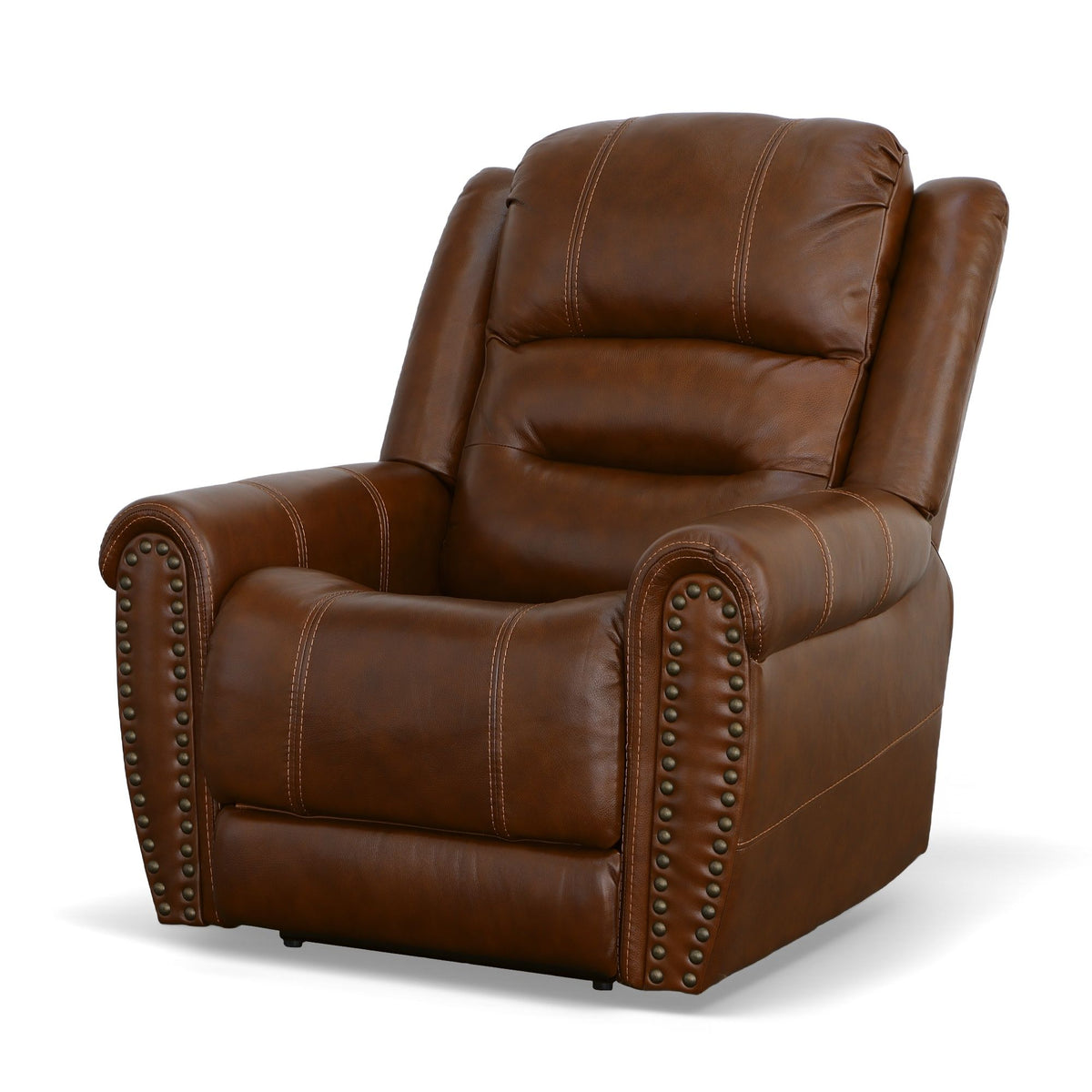 Oscar Power Recliner With Power Headrest - Grizzly | Flexsteel