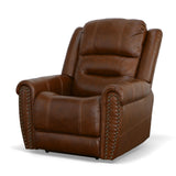 Oscar Power Recliner With Power Headrest - Grizzly | Flexsteel