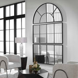Rousseau Iron Window Mirror - Black by Uttermost - View 3